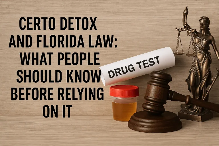Certo Detox and Florida Law