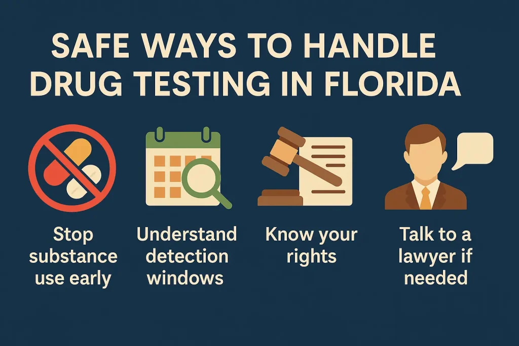 How to handle drug testing in Florida Infographic