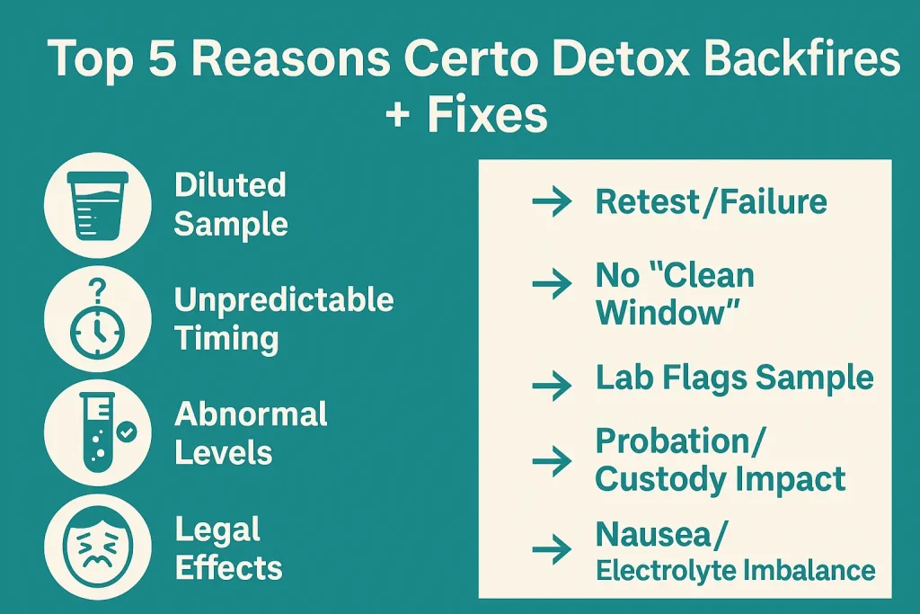 Top 5 Reasons Certo Detox Backfires and Fixes Infographic